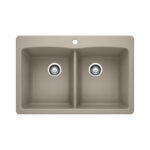 כיור בלנקו דיאמונד כפול DIAMOND Equal Double BLANCO | DIAMOND - טרטופו