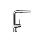 ברז מטבח בלנקו לינוס נשלף שני מצבים | LINUS-S VARIO BLANCO - ניקל מבריק