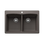 כיור בלנקו דיאמונד כפול DIAMOND Equal Double BLANCO | DIAMOND - וולקנו גריי