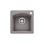 כיור בלנקו דיאמונד מיני DIAMOND MINI BLANCO | DIAMOND MINI - מיטאלק גריי