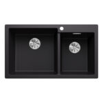 כיור מטבח פלאון 9 | PLEON 9 BLANCO - שחור