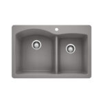 כיור בלנקו דיאמונד DIAMOND 1.75 BLANCO | DIAMOND 1.75 - מיטאלק גריי