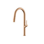 ברז לכיור מטבח קארלוס | CARLOS K727 - רוז גולד מוברש