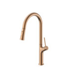 ברז לכיור מטבח קארלוס | CARLOS K999 - רוז גולד מוברש