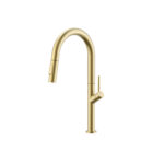 ברז לכיור מטבח קארלוס | CARLOS K727 - זהב מוברש