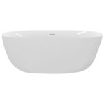 אמבטיה מונחת 160/75 סגנון מודרני דגם דובה FALCONS DOVA - לבן מט