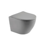 אסלה תלויה ומושב CARLOS SMART TORNADO - אפור בהיר מט