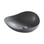 כיור חרס מונח לארון אמבטיה 8710 CARLOS - אפור בהיר מט