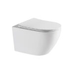 אסלה תלויה ומושב CARLOS GENIUS - לבן