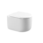 אסלה תלויה ומושב CARLOS - לבן