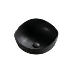 כיור חרס מונח 8707 CARLOS - שחור מט