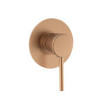 אינטרפוץ 3 דרך רוזטה 10 ס"מ CARLOS BA123 - רוז גולד מוברש