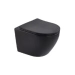 אסלה תלויה ומושב CARLOS SMART TORNADO - שחור מט