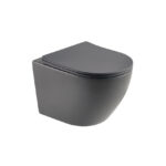 אסלה תלויה ומושב CARLOS SMART TORNADO - אפור כהה מט