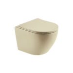 אסלה תלויה ומושב CARLOS GENIUS - אפור כהה מט