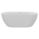 אמבטיה מונחת 150/75 סגנון מודרני אורא FALCONS AURA - לבן מט