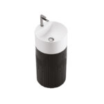 כיור אמבטיה עומד ריצפתי ריזן | CARLOS BRILLIANT - שחור מט