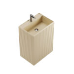 כיור אמבטיה עומד ריצפתי ריזן | CARLOS CONTOURED - מוקה