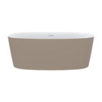 אמבטיה מונחת 160/75 סגנון מודרני ויין FALCONS WINE-M - ציפוי חיצוני מוקה, פנים לבן מט