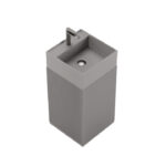 כיור אמבטיה עומד ריצפתי ריזן | CARLOS LUMIN - אפור בהיר מט